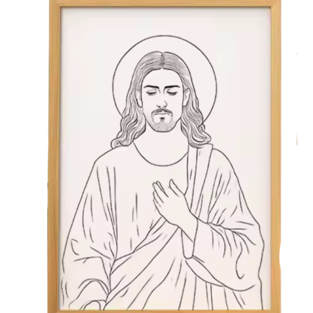 lámpara sagrada luminosa de Jesús