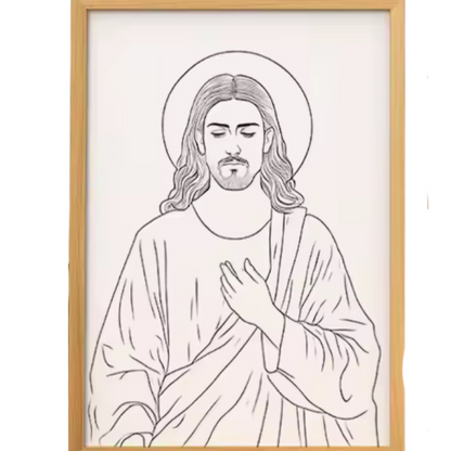 lámpara sagrada luminosa de Jesús